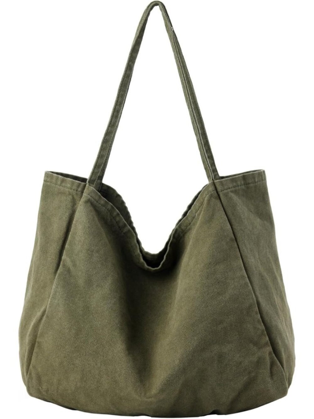 Large Canvas Tote Bag for Women - Stylish Hobo Shoulder Purse for Work & Travel